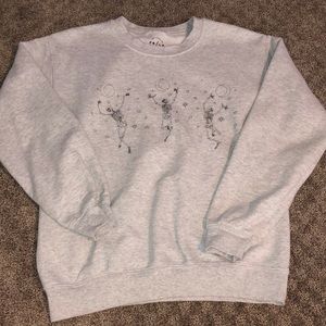 Pacsun Dancing Skeletons Crewneck